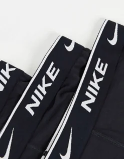 Underwear*Nike 3 Pack Cotton Stretch Trunks In Black