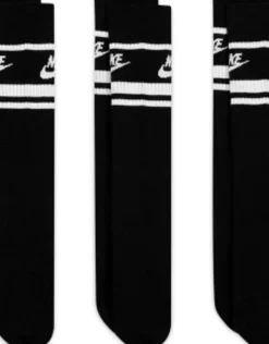 Gifts*Nike Essential 3 Pack Socks In Black/White