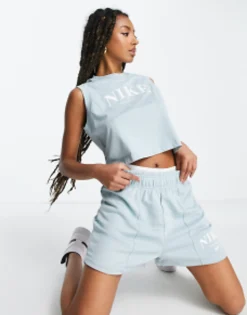 Sportswear*Nike Essential Retro Co Ord In Ocean Blue