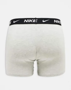 Gifts*Nike Everyday Cotton Stretch Briefs 3 Pack In Olive/Orange/Grey Multi
