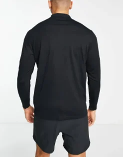 Polo Shirts*Nike Golf Victory Dri-Fit Long Sleeve Polo In Black