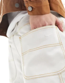 Trousers & Chinos*Nike Life Carpenter Trousers In White