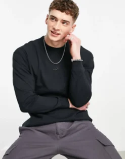 Sportswear*Nike Premium Essentials Oversized Heavyweight Long Sleeve T-Shirt In Black