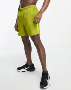 Shorts*Nike Running Challenger Dri-Fit Shorts In Khaki Green