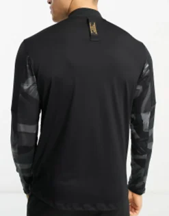 Sportswear*Nike Running Element Camo Half Zip Sweat In Black