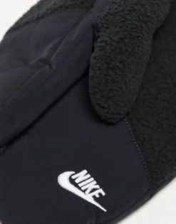 Gloves*Nike Sherpa Womens Mittens In Black