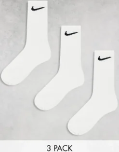 Sportswear*Nike Training 3 Pack Crew Socks In White