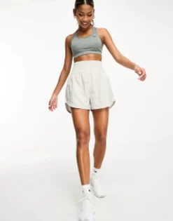 Shorts*Nike Training One Dri-Fit High Rise 3 Inch Shorts In Beige