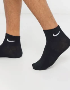 Socks & Tights*Nike Training Unisex 3 Pack Ankle Socks In Black