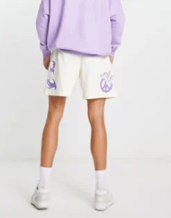 Shorts*Obey Dharma Sweatshorts In Off White
