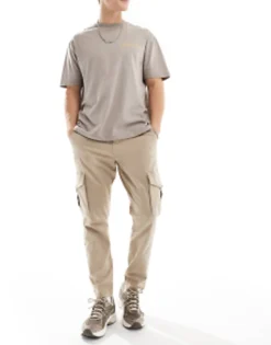 Trousers & Chinos*Only & Sons Slim Fit Cargo Trouser In Beige Crockery