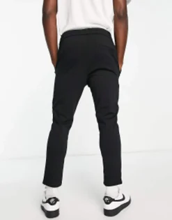 Trousers & Chinos*Only & Sons Tapered Smart Trouser In Black
