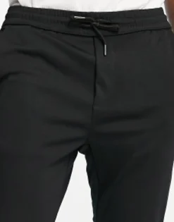 Trousers & Chinos*Only & Sons Tapered Smart Trouser In Black
