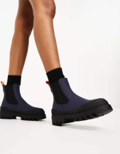 Chelsea Boots*ONLY Chelsea Boot With Contrast Detail In Navy