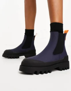 Chelsea Boots*ONLY Chelsea Boot With Contrast Detail In Navy