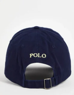 Caps & Hats*Polo Ralph Lauren Baseball Cap With White Player Logo In Washed Navy