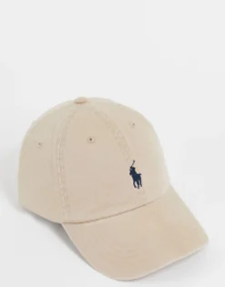 Caps & Hats*Polo Ralph Lauren Logo Baseball Cap In Beige