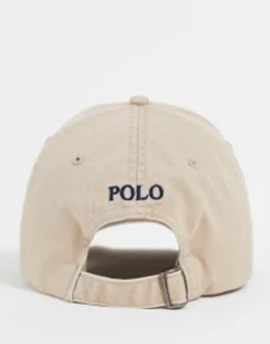 Caps & Hats*Polo Ralph Lauren Logo Baseball Cap In Beige