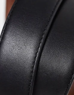 Belts*Polo Ralph Lauren Reversible Leather Belt In Black/Tan With Logo Black/Brown