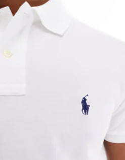 Polo Shirts*Polo Ralph Lauren Slim Fit Polo With Logo In White
