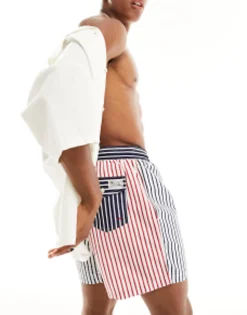 Swimwear*Polo Ralph Lauren Traveler Mid Funstripe Swim Shorts Classic Oversized Fit In Multi