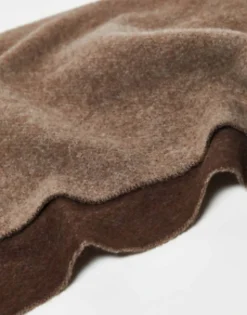 Scarves*Polo Ralph Lauren Wool Mix Reversible Scarf In /Brown With Pony Logo Tan