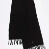 Scarves*Polo Ralph Lauren Wool Scarf In With Pony Logo Black