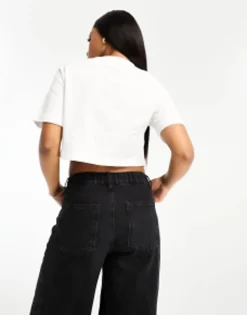 Multipacks*Pull&Bear 2 Pack Boxy Crop T-Shirt In White And Sand