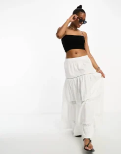 Multipacks*Pull&Bear 2 Pack Strappy Ribbed Tube Crop Top In White Black