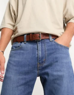 Belts*Pull&Bear Faux Leather Belt In Brown