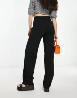 Trousers & Leggings*Pull&Bear High Waisted Tailored Trousers In Black