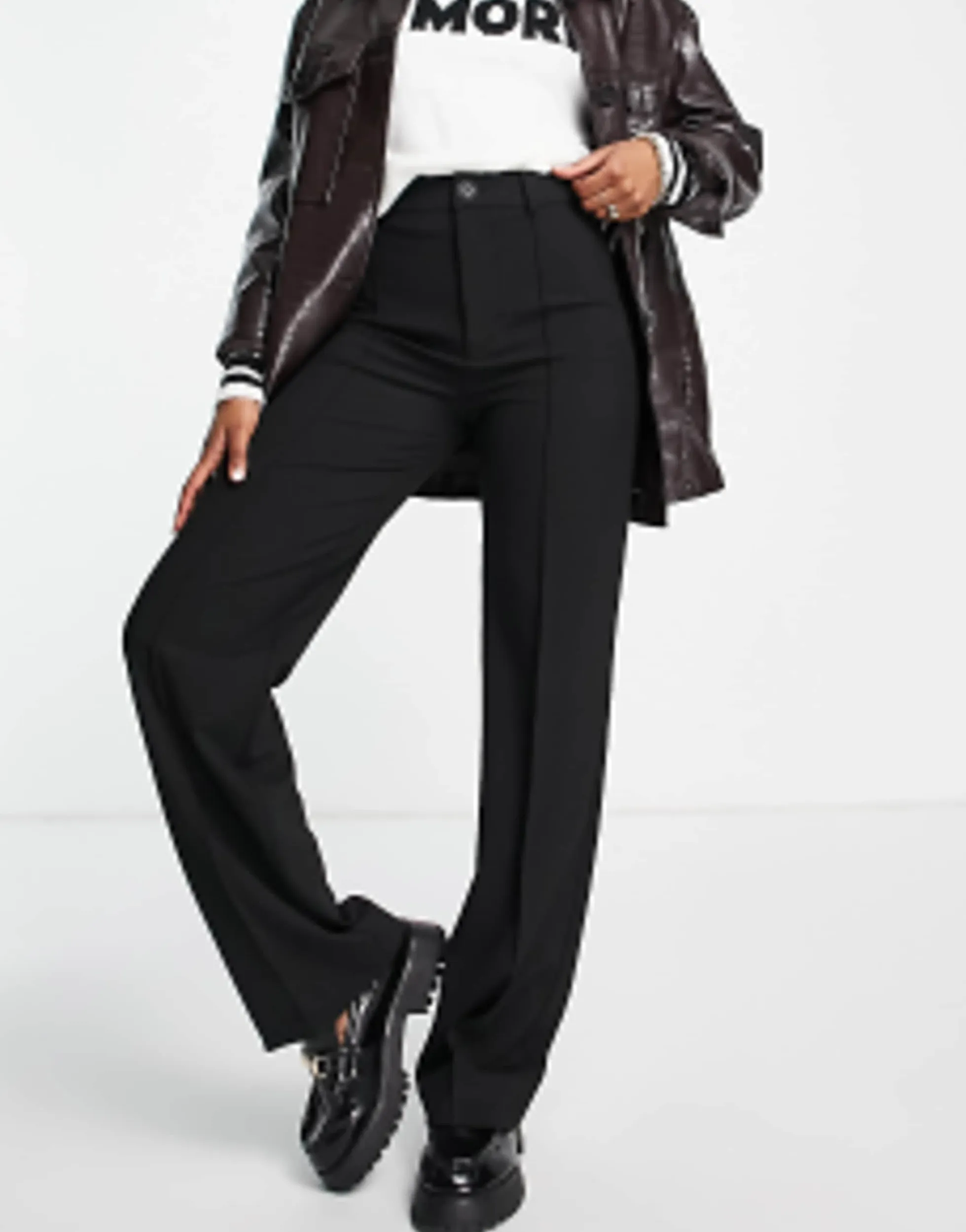 Trousers & Leggings*Pull&Bear Oversized Blazer And Trouser Co-Ord In Black