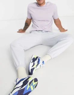 Tracksuits*Puma Downtown Joggers With Checkerboard Pocket In Pale Blue Artic Ice