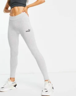 Trousers & Leggings*Puma Essentials Leggings In Grey Light Grey Heather