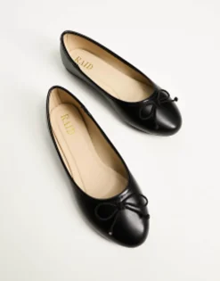 Flat Shoes*Raid Wide Fit Marie Ballet Flat With Bow In Black Black Pu