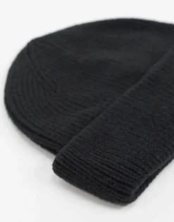 Hats*Reclaimed Vintage Inspired Unisex Fisherman Beanie In Black