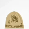 Beanies*Reclaimed Vintage Unisex Skull Beanie In Graphic Khaki