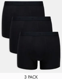 Underwear*River Island 3 Pack Boxers In Black
