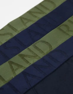Underwear*River Island 4 Pack Trunks In Multi Khaki - Dark