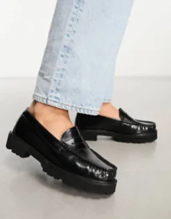 Loafers*Schuh Lionel Loafers In Leather Black