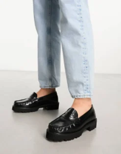 Loafers*Schuh Lionel Loafers In Leather Black