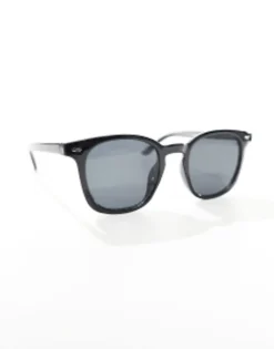 Sunglasses*Selected Homme High Brow Square Sunglasses In Black