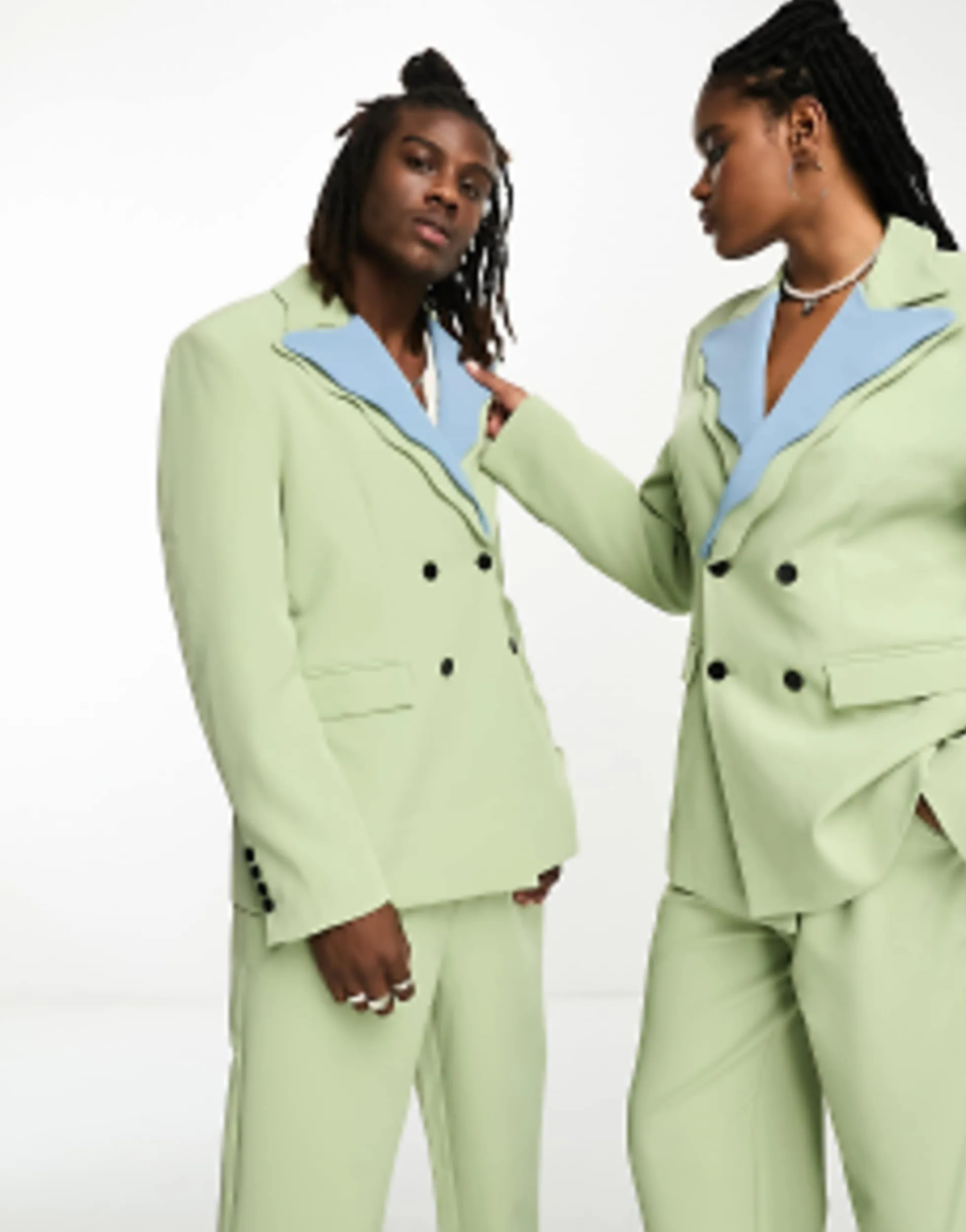 Suits & Tailoring*sister jane Tailored 70S Suit Co-Ord In Sage