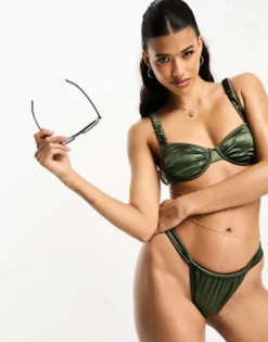 Swimwear & Beachwear*South Beach Bikini In High Shine Green