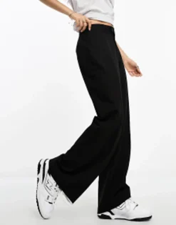 Trousers & Leggings*Stradivarius Petite Tailored Straight Trouser In Black