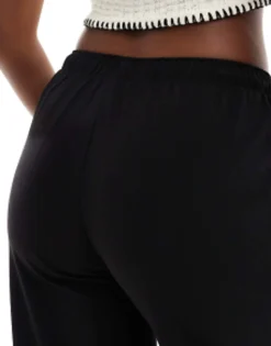 Trousers & Leggings*Stradivarius Tailored Pull On Trouser In Black