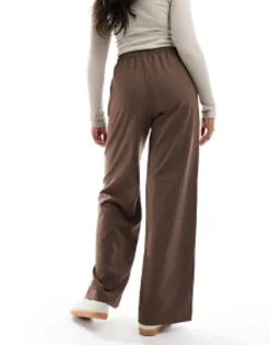 Trousers & Leggings*Stradivarius Tailored Pull On Trouser In Brown