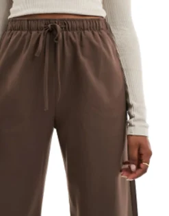 Trousers & Leggings*Stradivarius Tailored Pull On Trouser In Brown