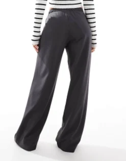 Trousers & Leggings*Stradivarius Tailored Pull On Trouser In Grey