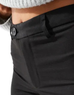 Trousers & Leggings*Stradivarius Tailored Straight Leg Trouser In Black